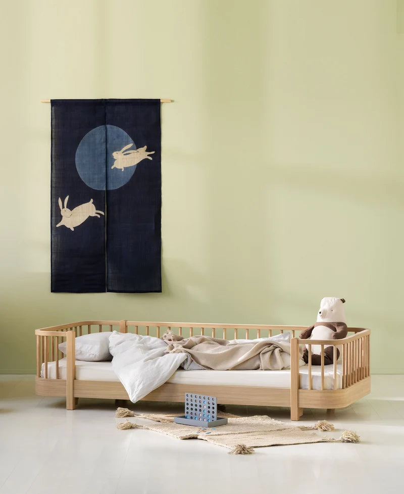 Lit simple pour enfants en bois Oliver Furniture - Blanc/chêne