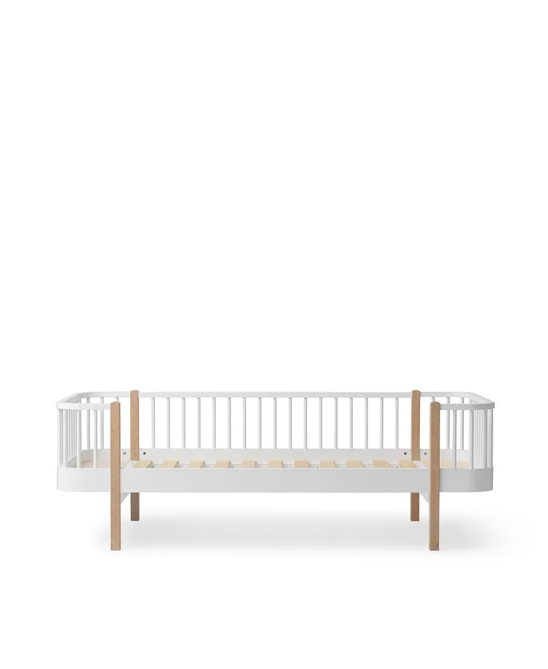 Lit simple pour enfants en bois Oliver Furniture - Blanc/chêne