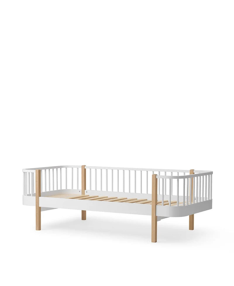 Lit simple pour enfants en bois Oliver Furniture - Blanc/chêne