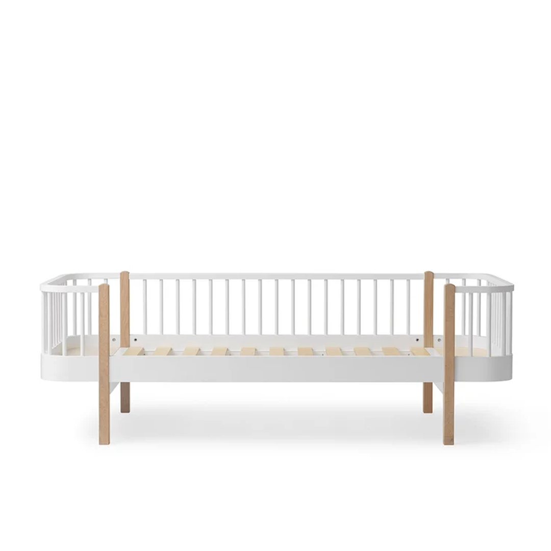 Lit simple pour enfants en bois Oliver Furniture - Blanc/chêne