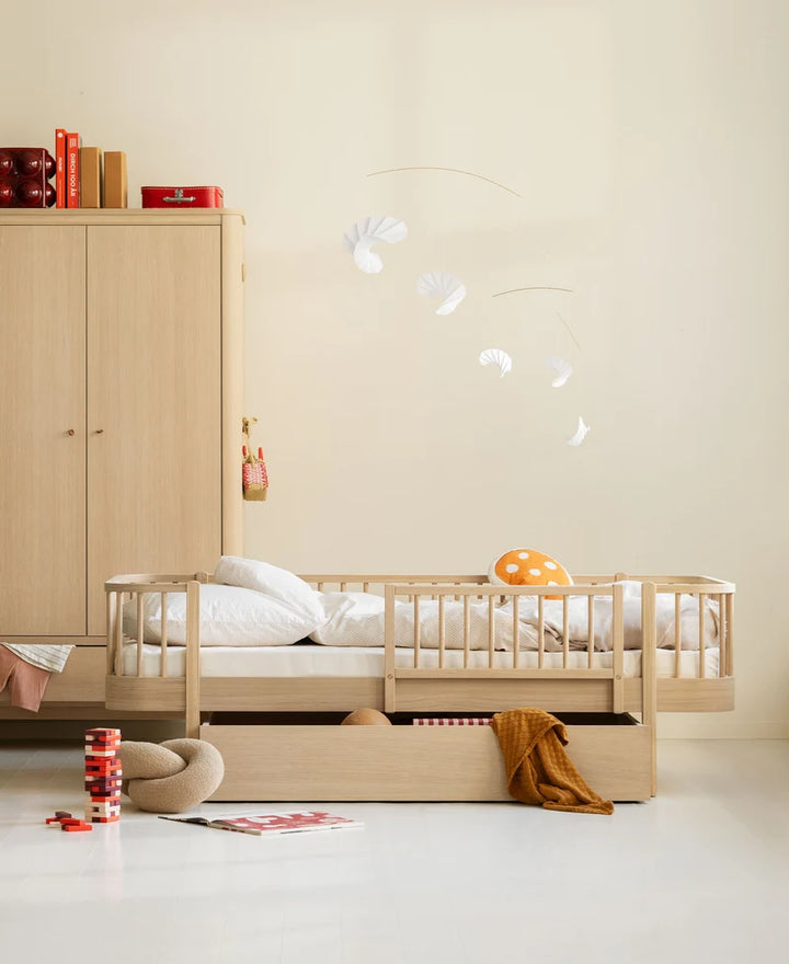 Lit simple pour enfants en bois Oliver Furniture - Blanc/chêne
