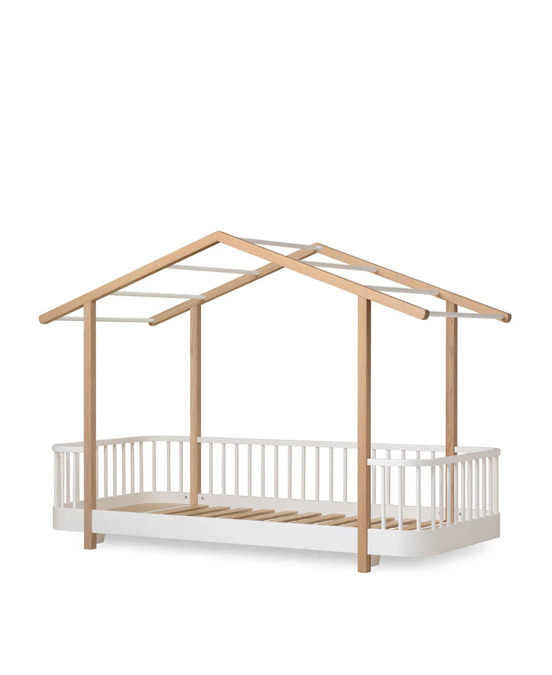 Oliver Furniture Wood House Bed - White/Oak