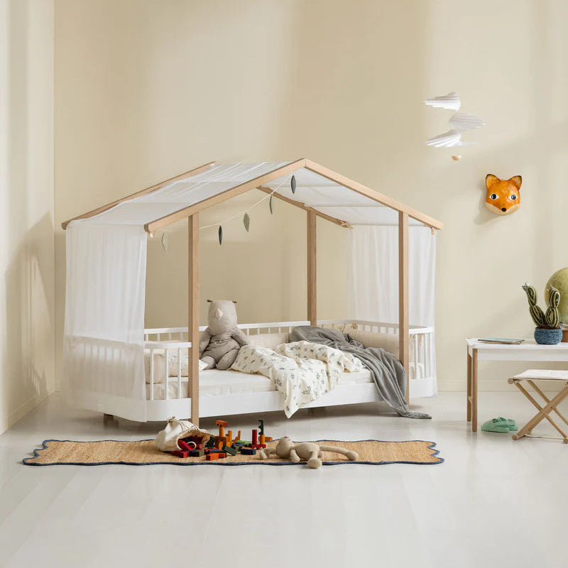 Oliver Furniture Wood House Bed - White/Oak