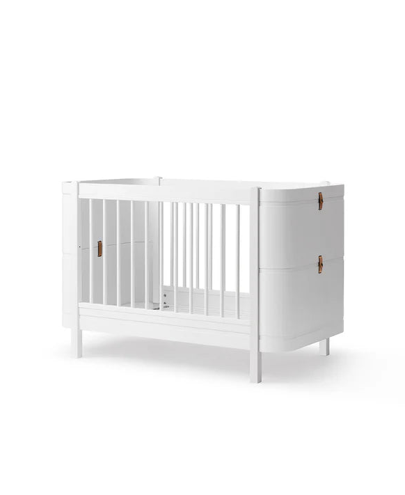 Oliver Furniture Wood Mini+ Cot Bed (0 - 3 Years) - White