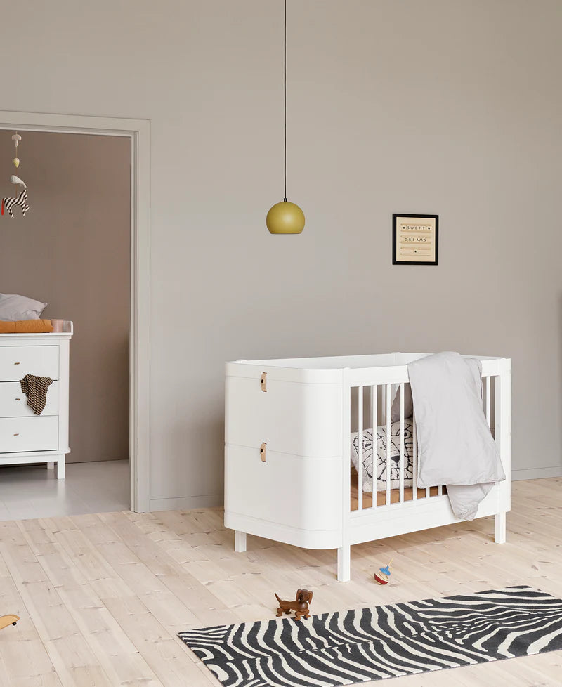 Oliver Furniture Wood Mini+ Cot Bed (0 - 3 Years) - White