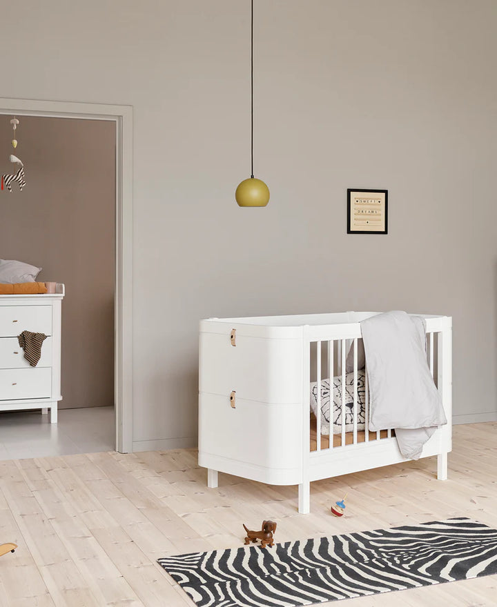 Oliver Furniture Wood Mini+ Cot Bed (0 - 3 Years) - White