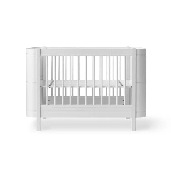 Oliver furniture mini + White crib on a white background