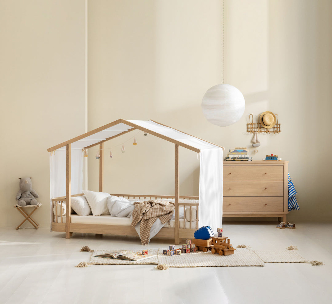 Oliver Furniture Wood Kinder-Einzelbett - Weiß/Eiche