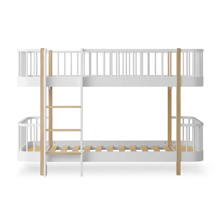 Oliver Furniture Wood Low Bunk Bed - White/Oak