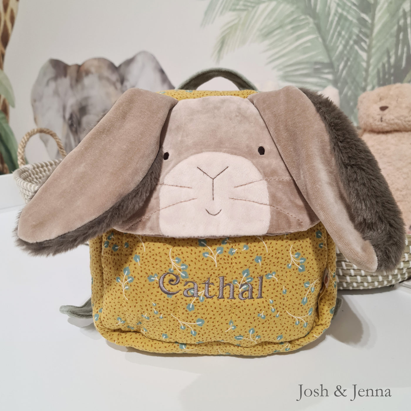Moulin Roty Personalised Rabbit Backpack