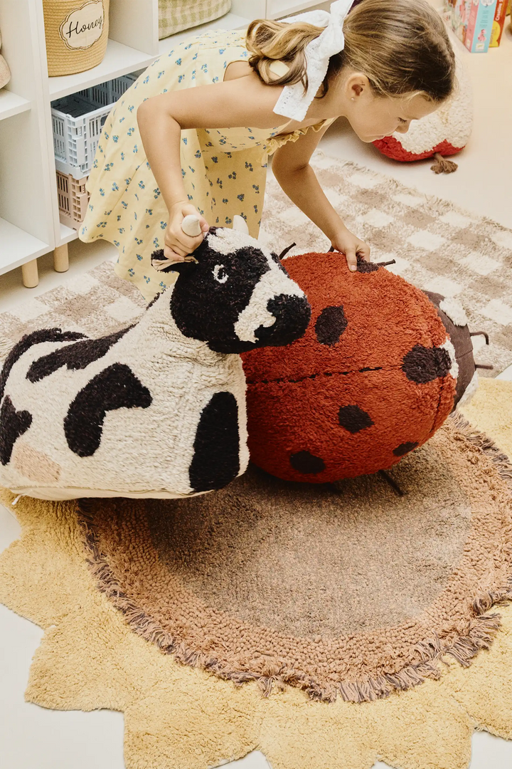 Lorena Canals Floor Cushion - Maria The Ladybug