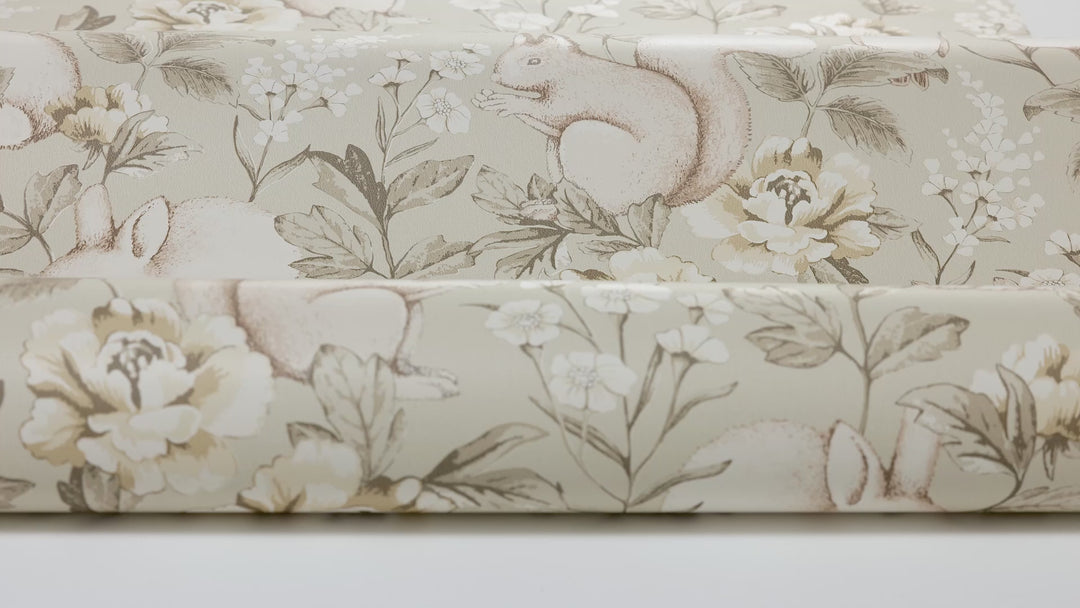 Borastapeter Wallpaper - Magic Forest Beige