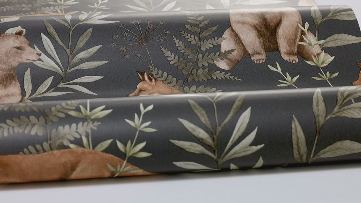 Borastapeter Wallpaper - Wild Forest Blue