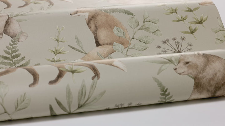 Borastapeter Wallpaper - Wild Forest Beige