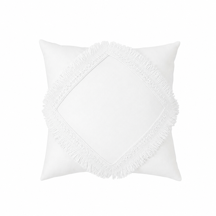 Cotton & Sweets Square Lace Cushion - Boho white