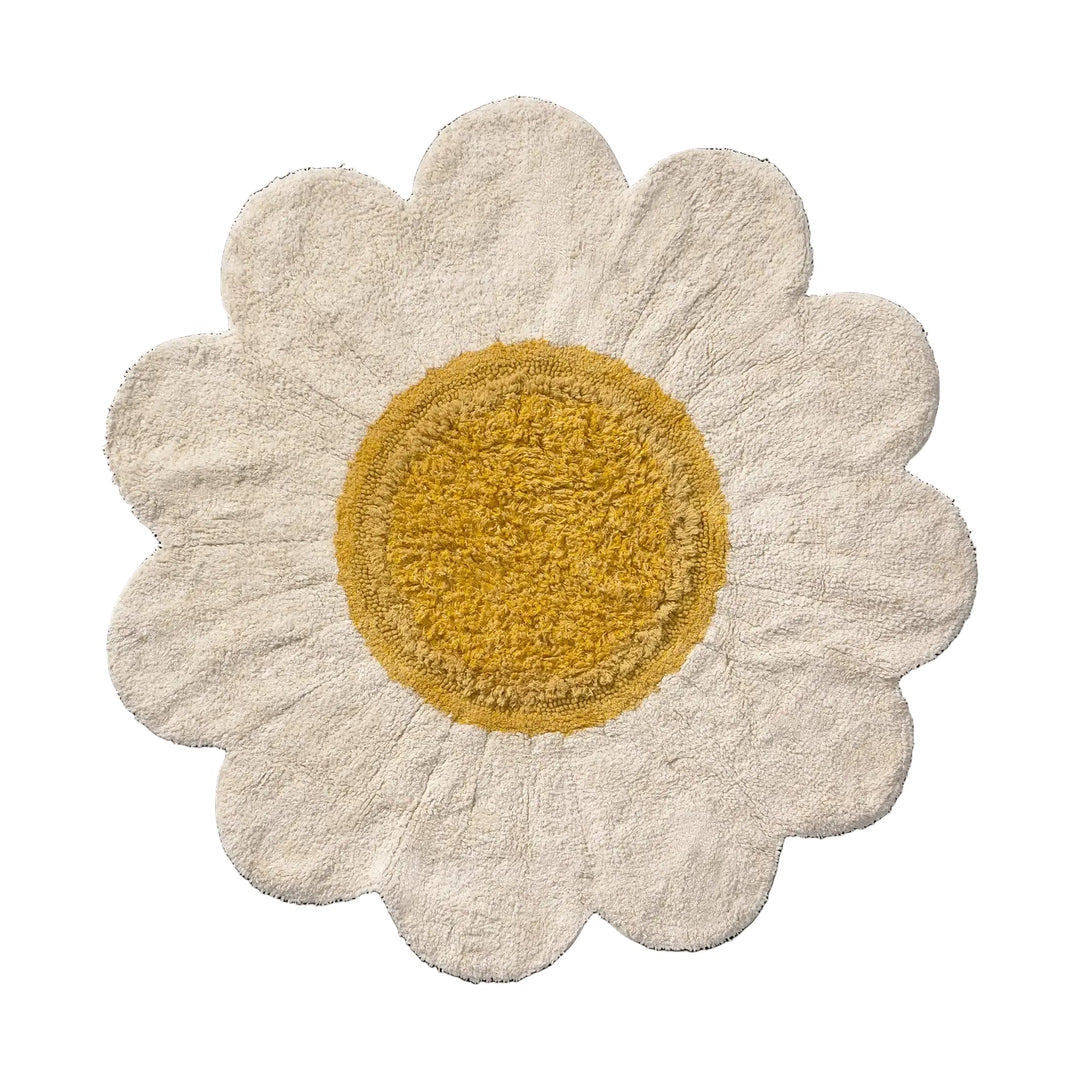 Lorena Canals Washable Rug - White Daisy