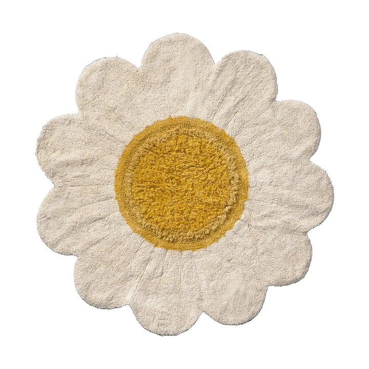 Lorena Canals Washable Rug - White Daisy