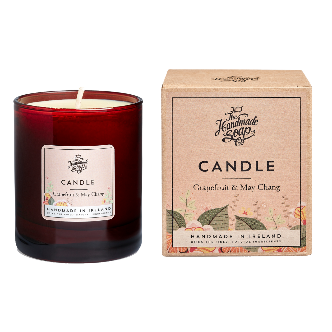 The Handmade Soap Company Soy Wax Candle - Grapefruit & May Chang
