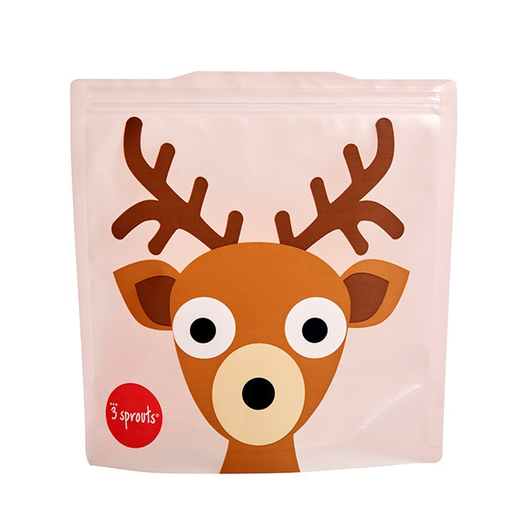 3 Sprouts Reusable Sandwich Bag (2 pack) - Deer