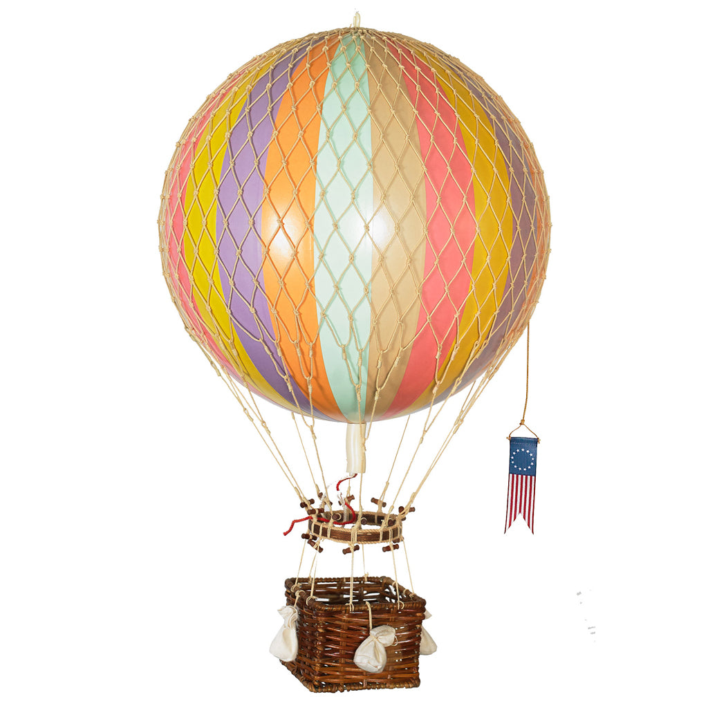 Authentic Models Hot Air Balloon - Pastel Rainbow (Various Sizes)