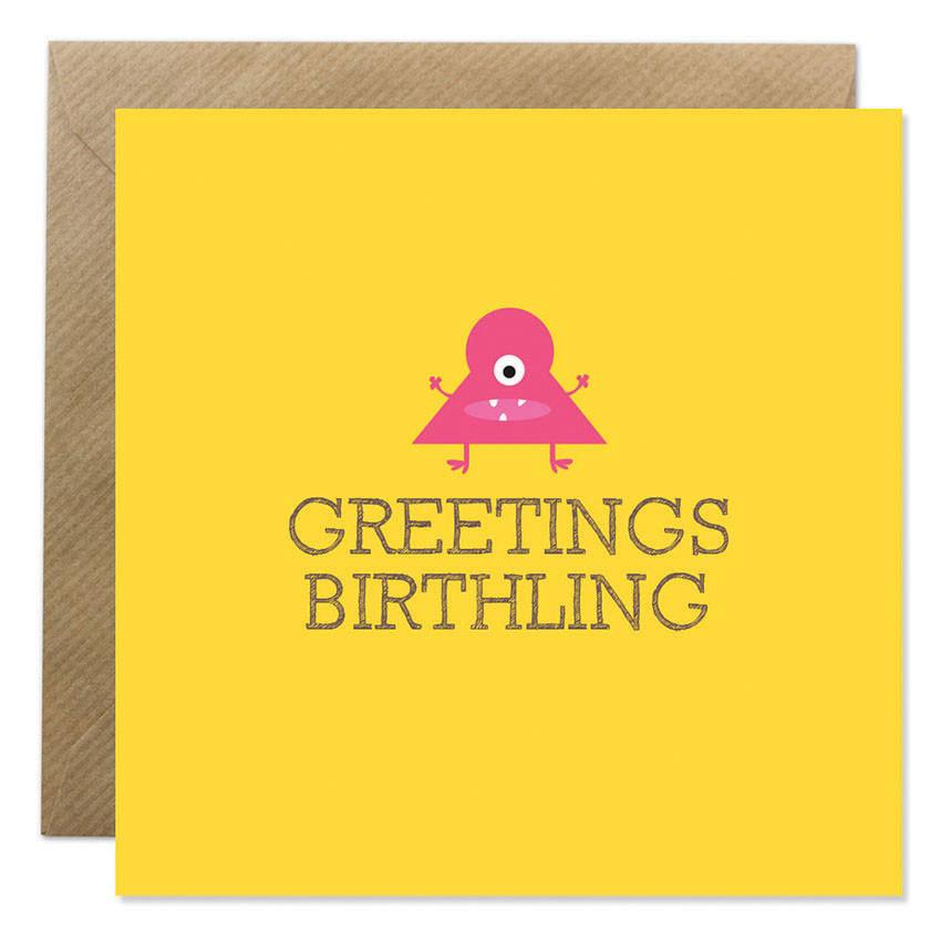 Gift Card  - 'Greetings Birthling'