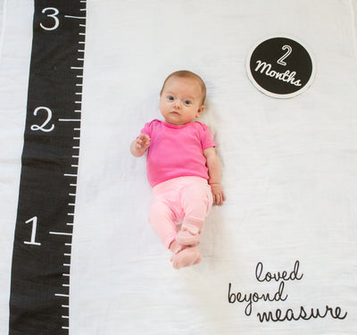 Baby's First Year Swaddle & Milestone Cards - Loved Beyond Measure
