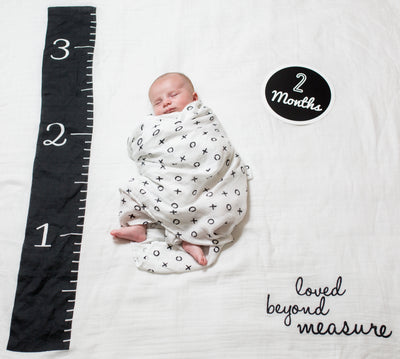 Baby's First Year Swaddle & Milestone Cards - Loved Beyond Measure