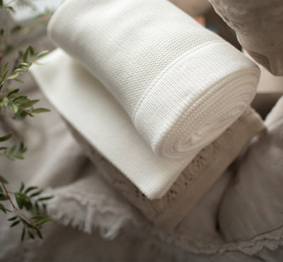 Classic Bamboo Cotton Blanket - Ivory
