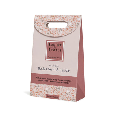 Brooke & Shoals Wellness Pampering Set - Body Cream & Candle