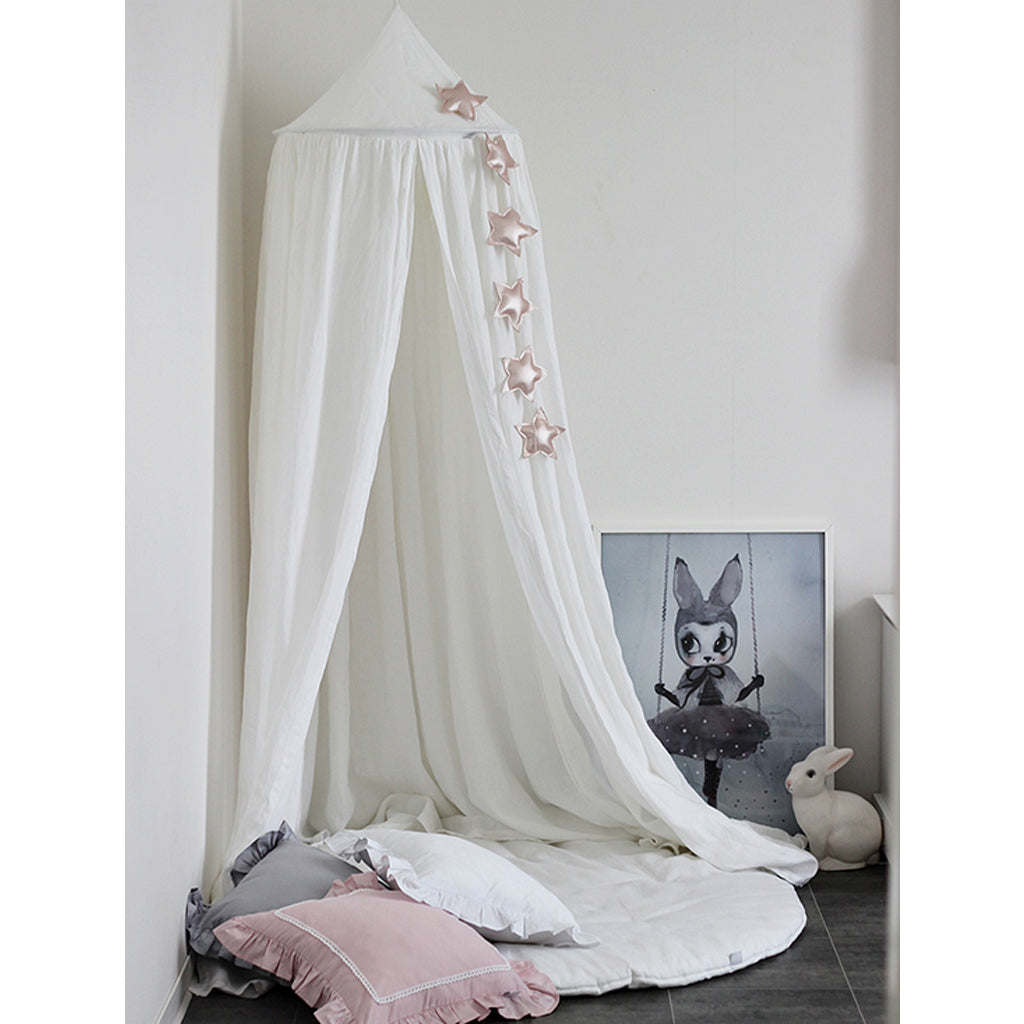 Cotton & Sweets Linen Canopy - White