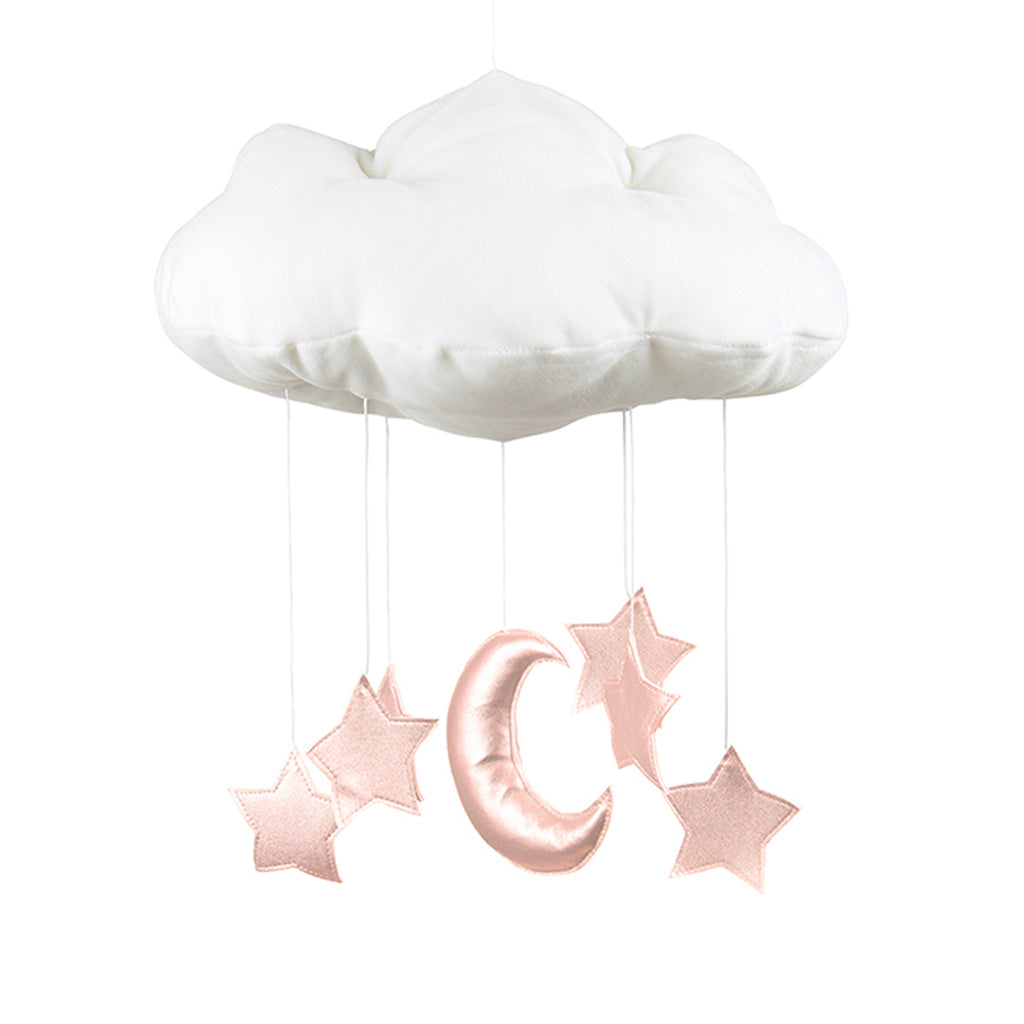 Cotton & Sweets Cloud Mobile - Pink Moon & Stars