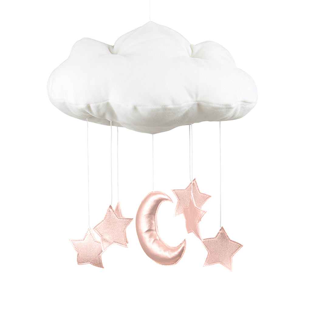 Cotton & Sweets Cloud Mobile - Pink Moon & Stars