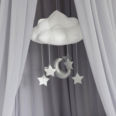 Cotton & Sweets Cloud Mobile - Silver Moon & Stars