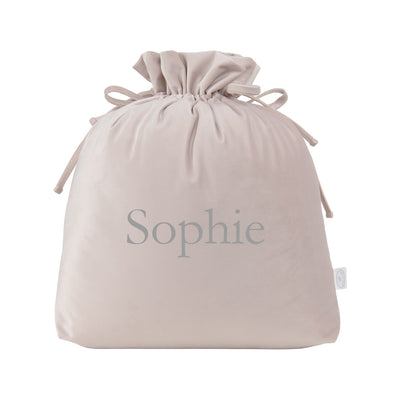 Personalised Luxurious Velvet Christmas Sack - Powder Pink