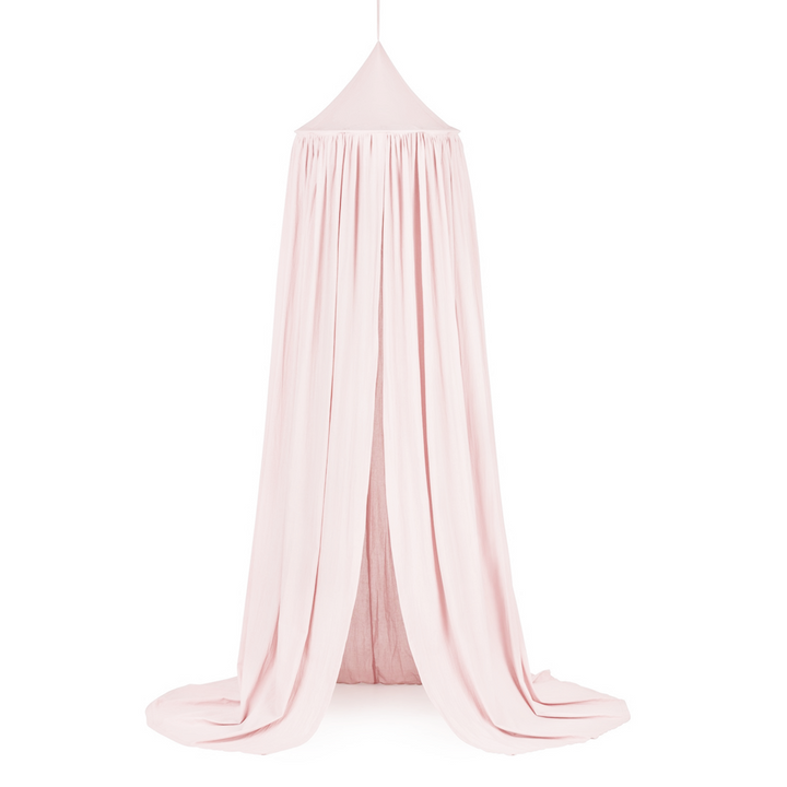 Canopée en coton Cotton &amp; Sweets - Rose poudré