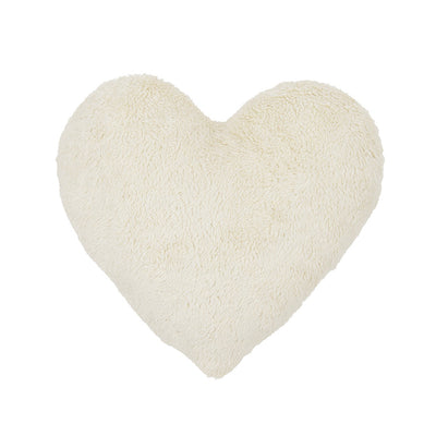 Cotton & Sweets Plush Heart Cushion - Vanilla