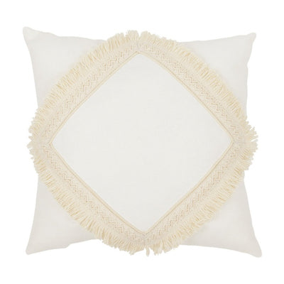 Cotton & Sweets Square Lace Cushion - Boho Vanilla