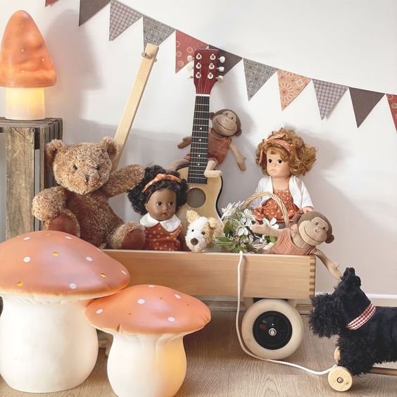 Lampe Champignon Heico - Rose