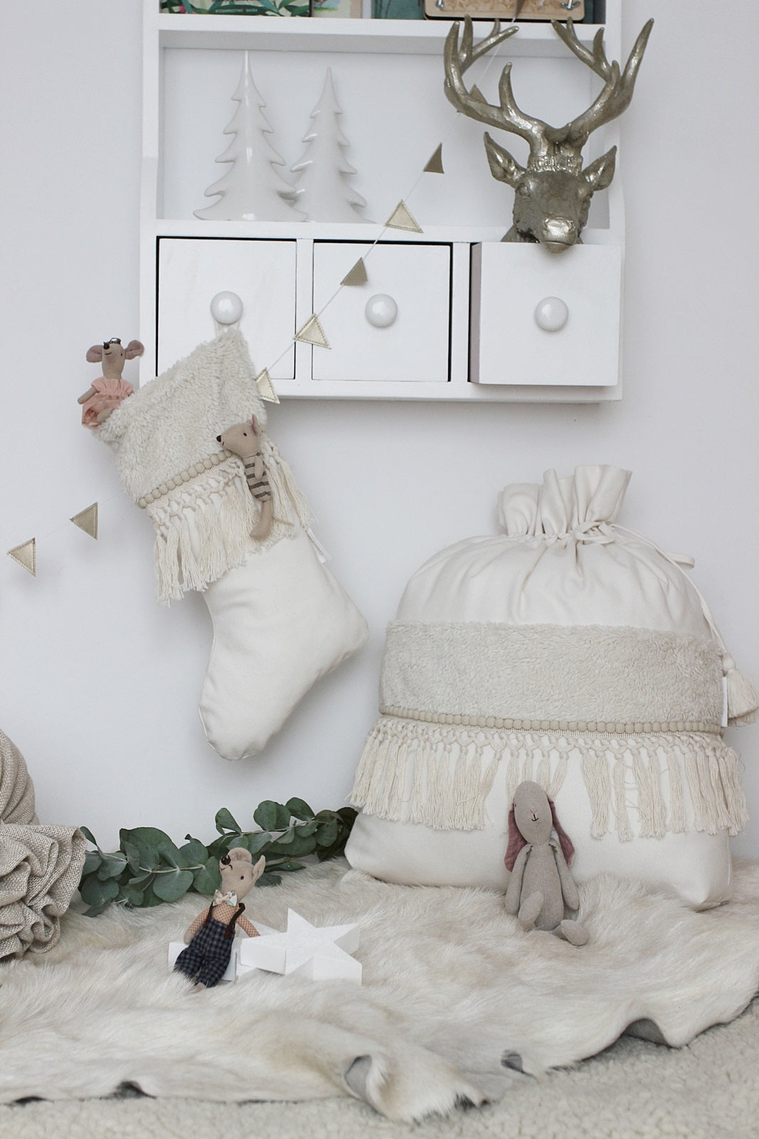 Cotton & Sweets Luxurious Cotton Christmas Sack - Boho