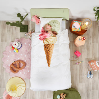 Snurk Ice Cream Organic Bedding Set