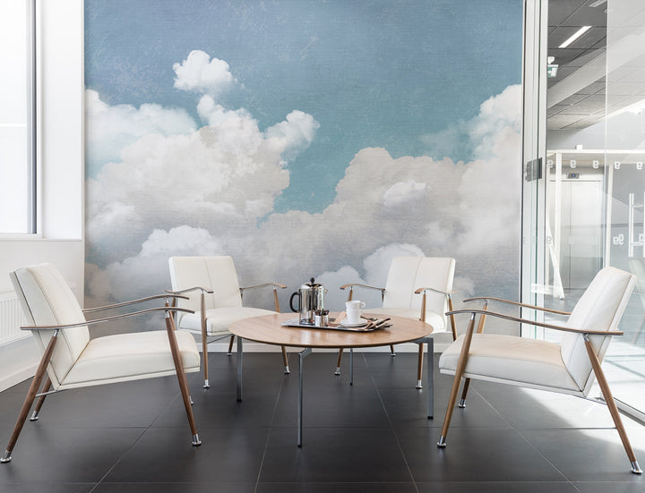 Individuelles Wandbild für Kinder - Kuschelwolken