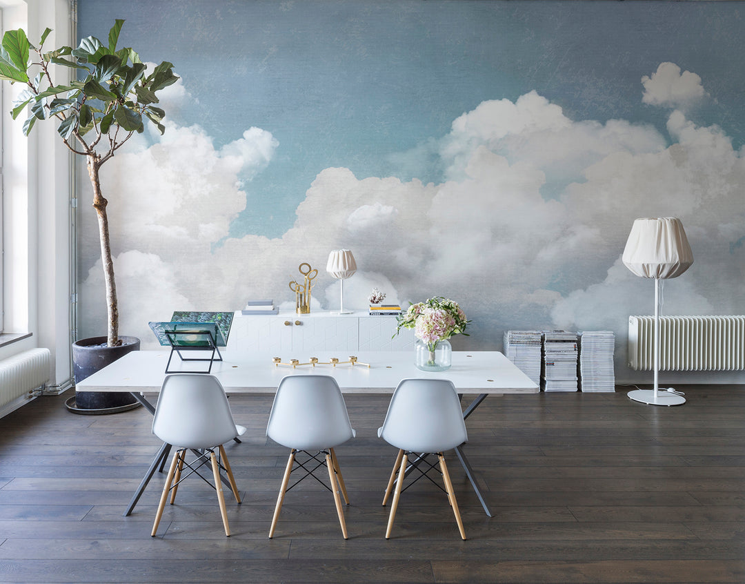 Individuelles Wandbild für Kinder - Kuschelwolken