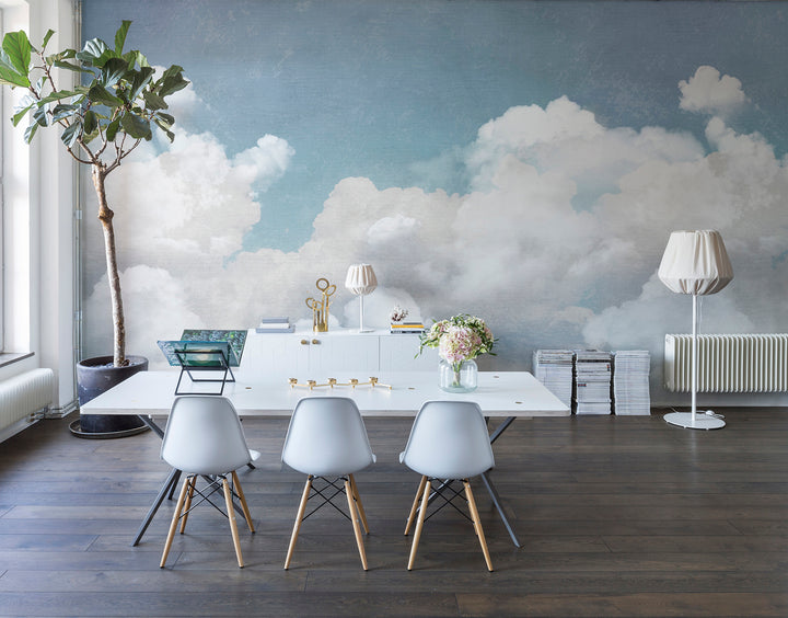 Individuelles Wandbild für Kinder - Kuschelwolken