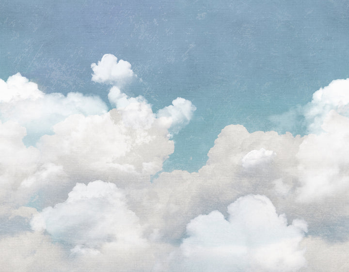 Individuelles Wandbild für Kinder - Kuschelwolken
