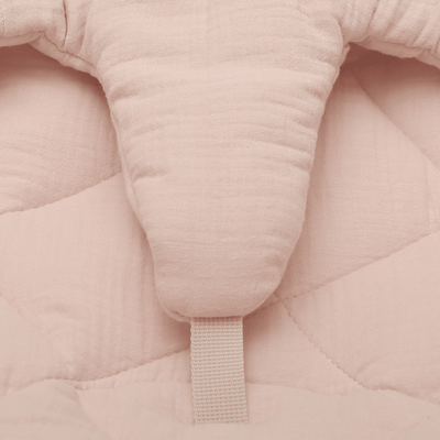 Charlie Crane Levo Baby Rocker - Walnut + Nude Pink Cushion