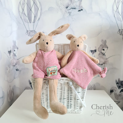 Sylvain Rabbit Duo Personalised Baby Gift Box