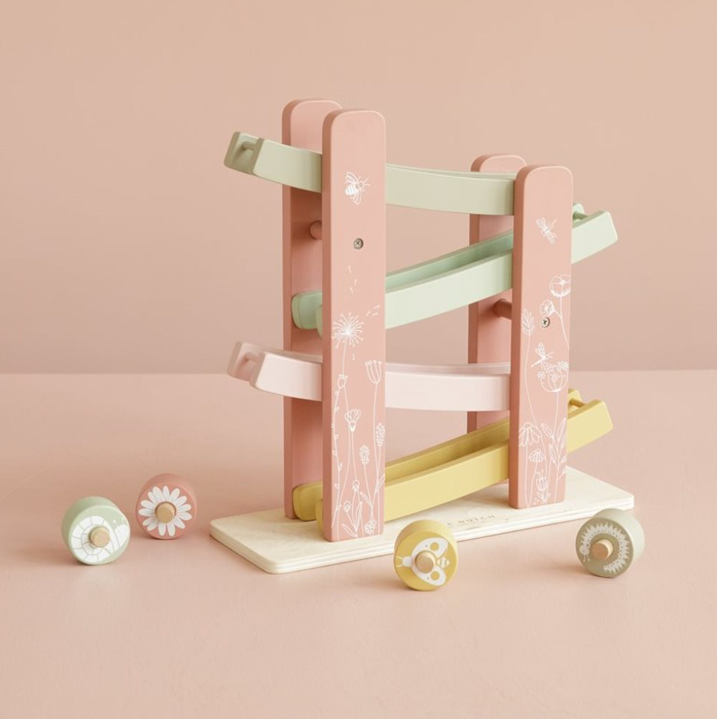 Little Dutch Wooden Toy Race Track - Pink