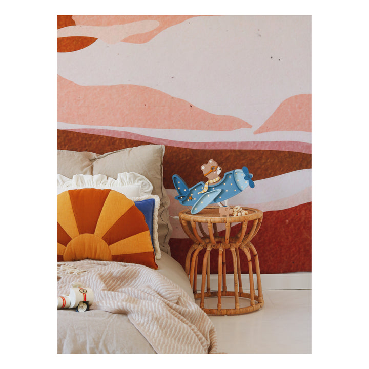 Ours en peluche Little Lights Pilot | Bleu denim