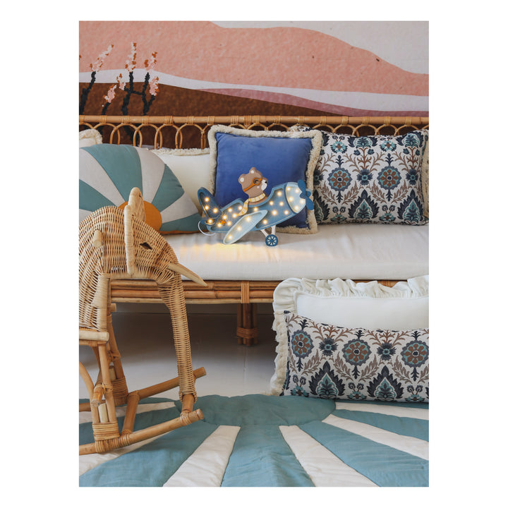 Ours en peluche Little Lights Pilot | Bleu denim