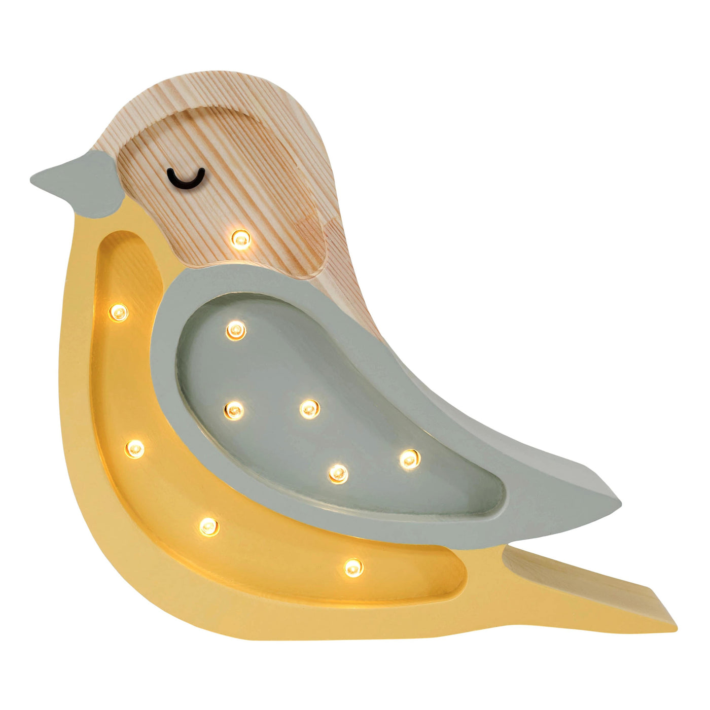 Little Lights Mini Bird Lamp | Khaki Mustard